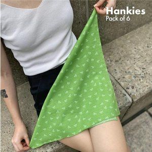 100% Pure Organic Cotton Unisex Handkerchief, Large Size